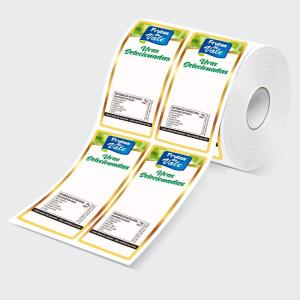Etiquetas adesivas transparentes personalizadas